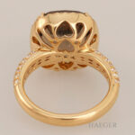 Rauchquarz Ring Gelbgold 18 Karat mit Diamanten Vorschau