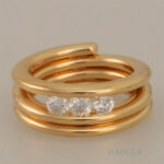 Ring Gelbgold 18 Karat mit Diamanten Vorschau