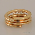 Ring Gelbgold 18 Karat mit Diamanten Vorschau