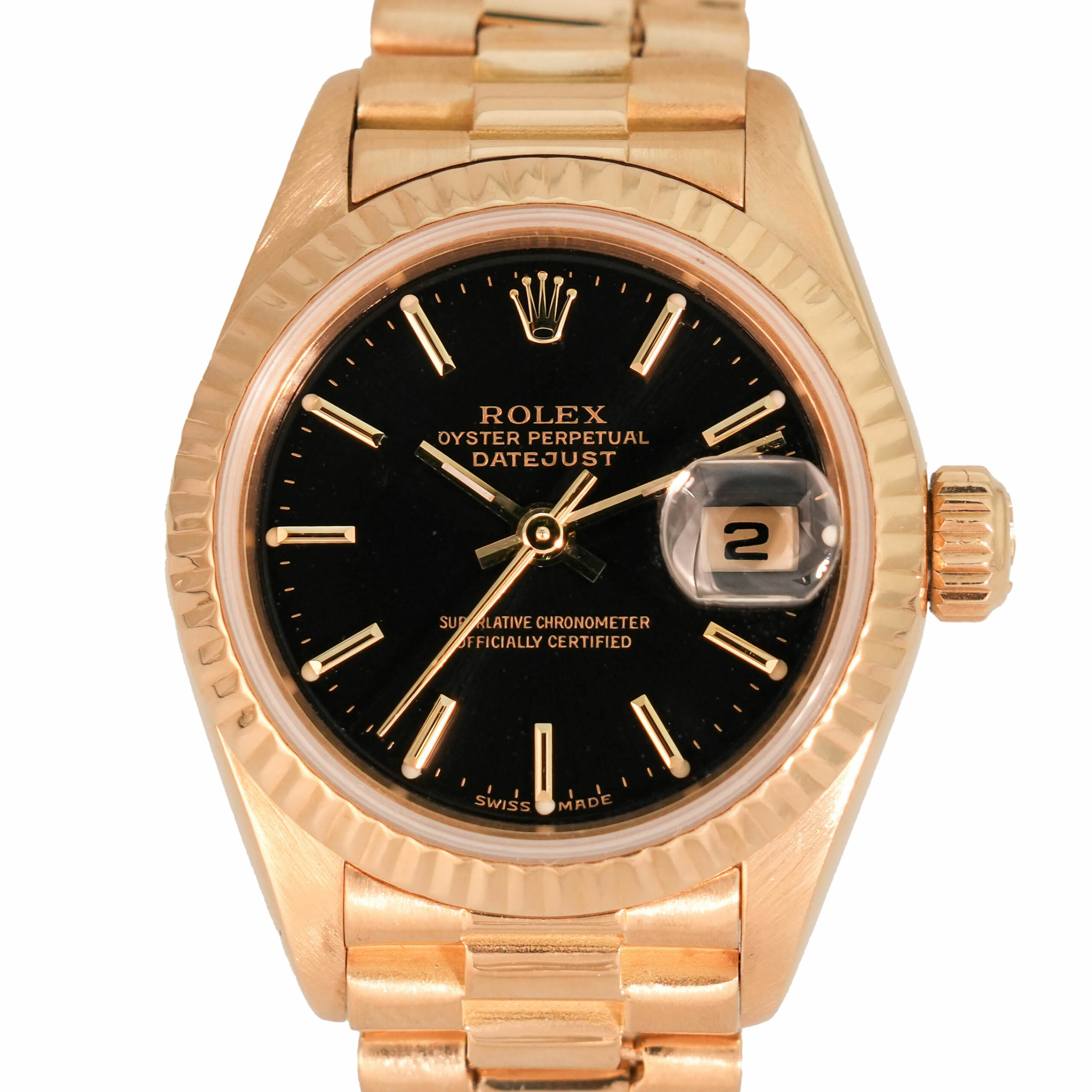 Lady Datejust Rolex Vollgold 18 Karat