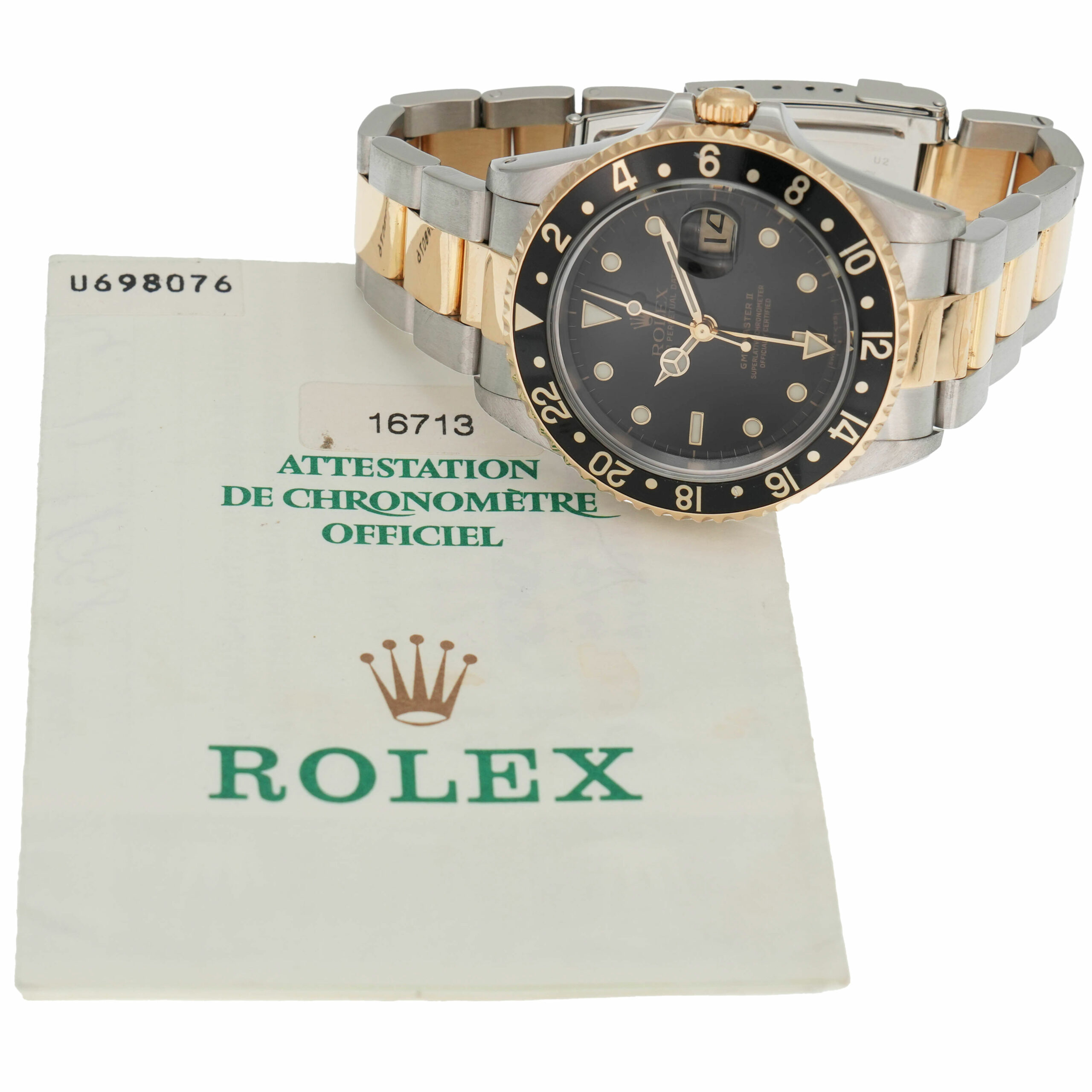 Rolex GMT Master 2 Ref. 16713 mit original Papieren 1998