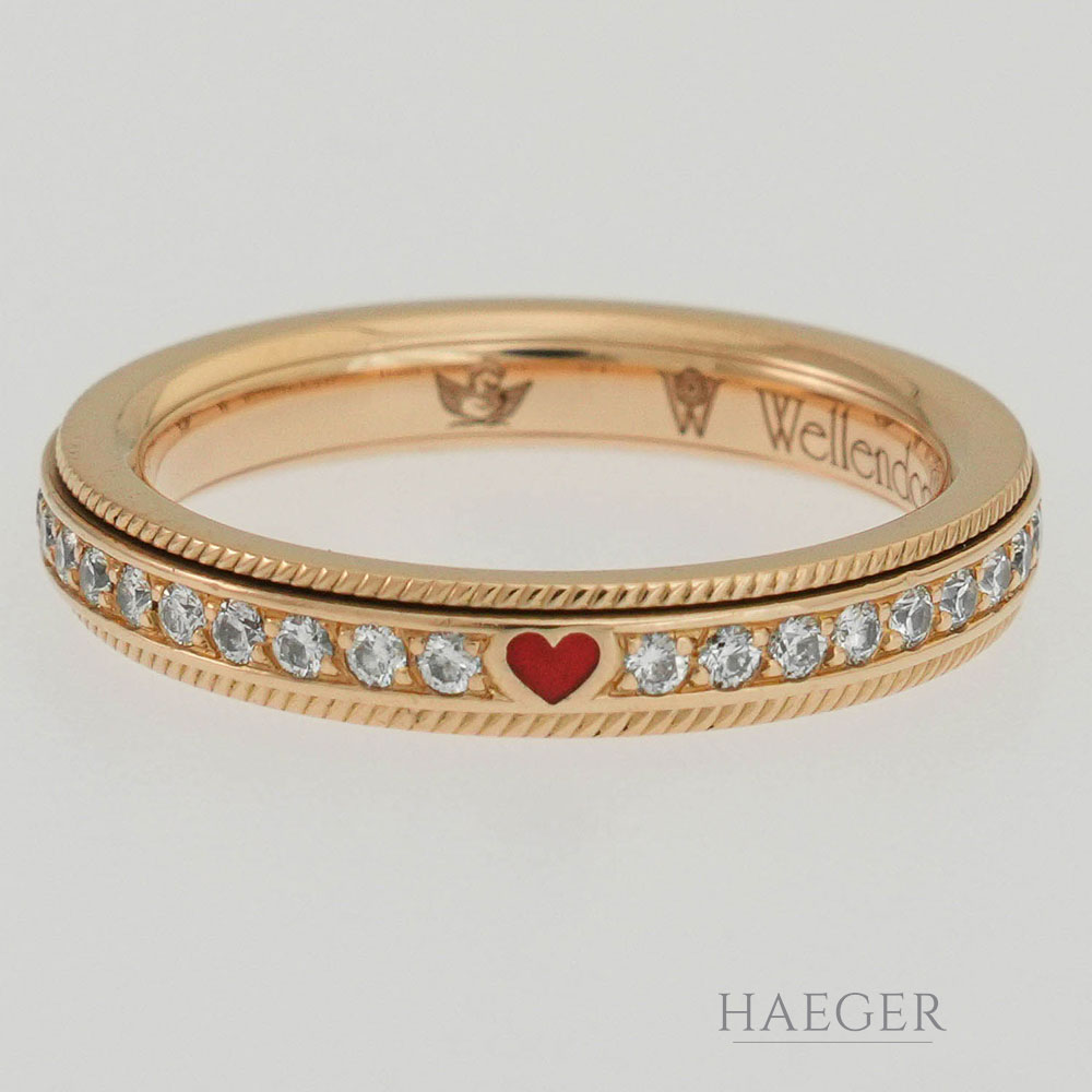 Wellendorff Ring Gelbgold 18 Karat mit Diamanten