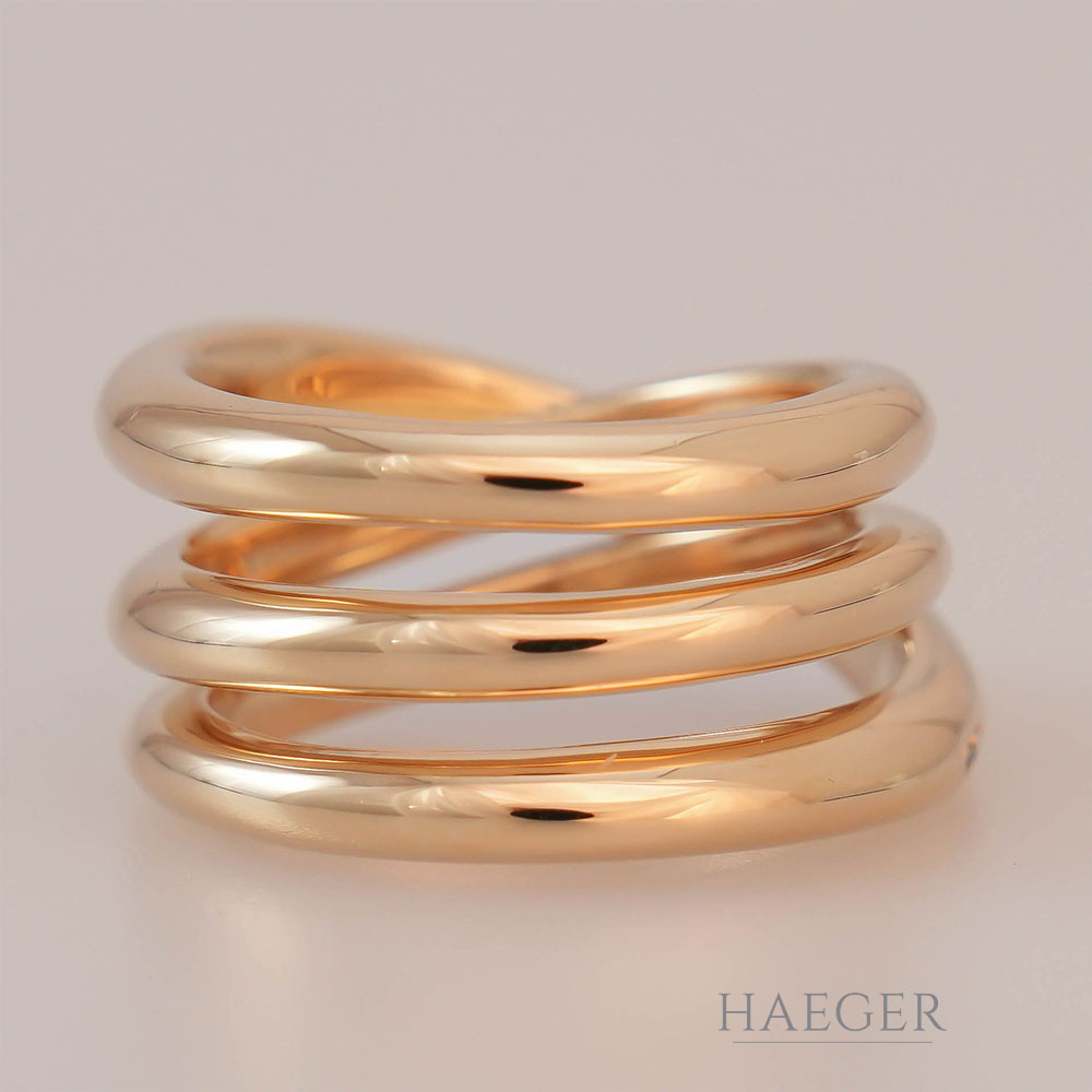 Wempe Ring Gelbgold 18 Karat mit Diamanten