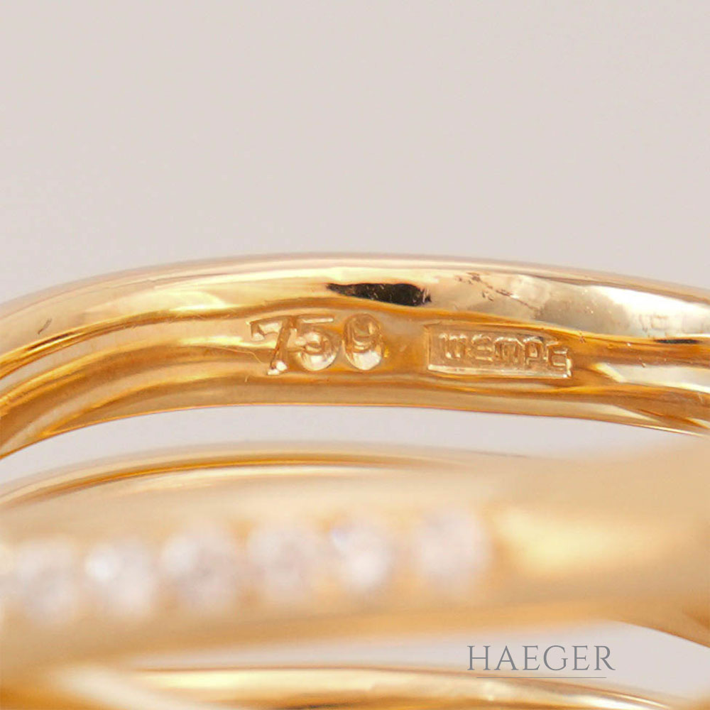 Wempe Ring Gelbgold 18 Karat mit Diamanten