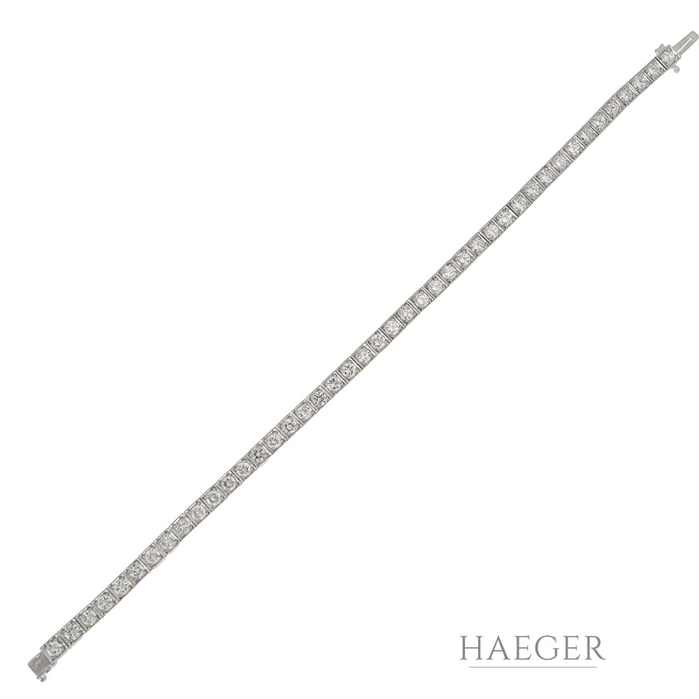 Tennisarmband Weissgold 18 Karat mit Diamanten