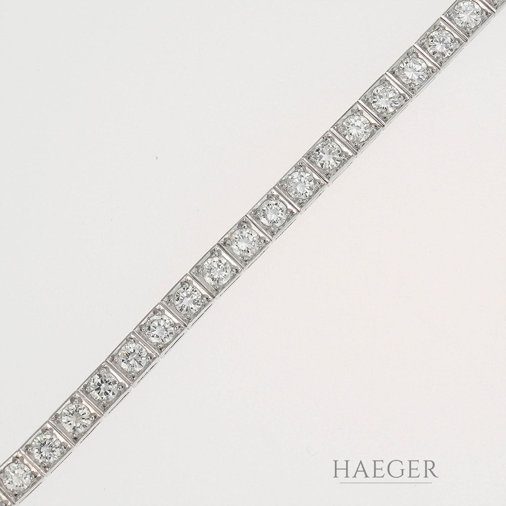 Tennisarmband Weissgold 18 Karat mit Diamanten