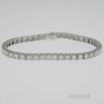 Tennisarmband Weissgold 18 Karat mit Diamanten Vorschau