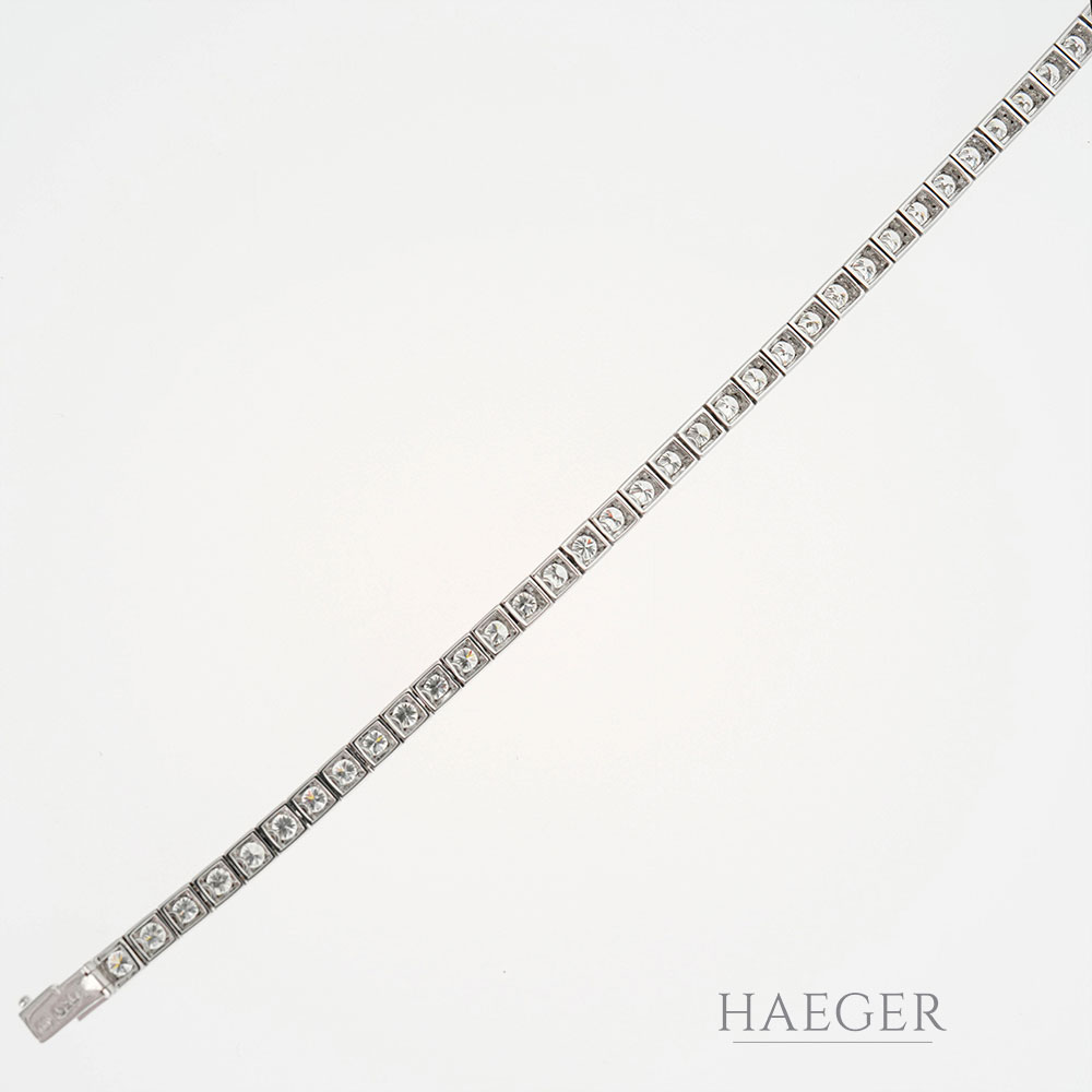 Tennisarmband Weissgold 18 Karat mit Diamanten