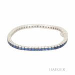 Armband 16,5cm Weißgold 18 Karat mit 5,5ct Saphir Vorschau