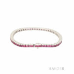 Armband 16,5cm Weißgold 18 Karat mit 5,5ct Rubine Vorschau