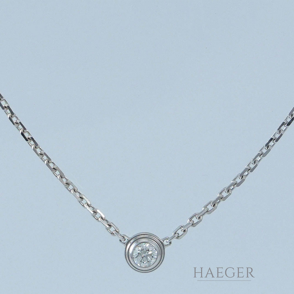 Cartier Halskette Weissgold 18K mit Diamant