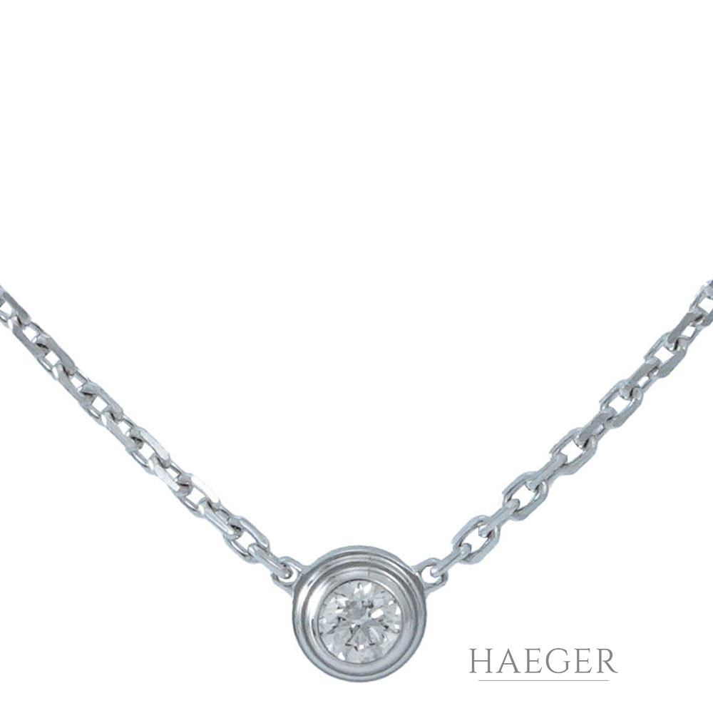 Cartier Halskette Weissgold 18K mit Diamant