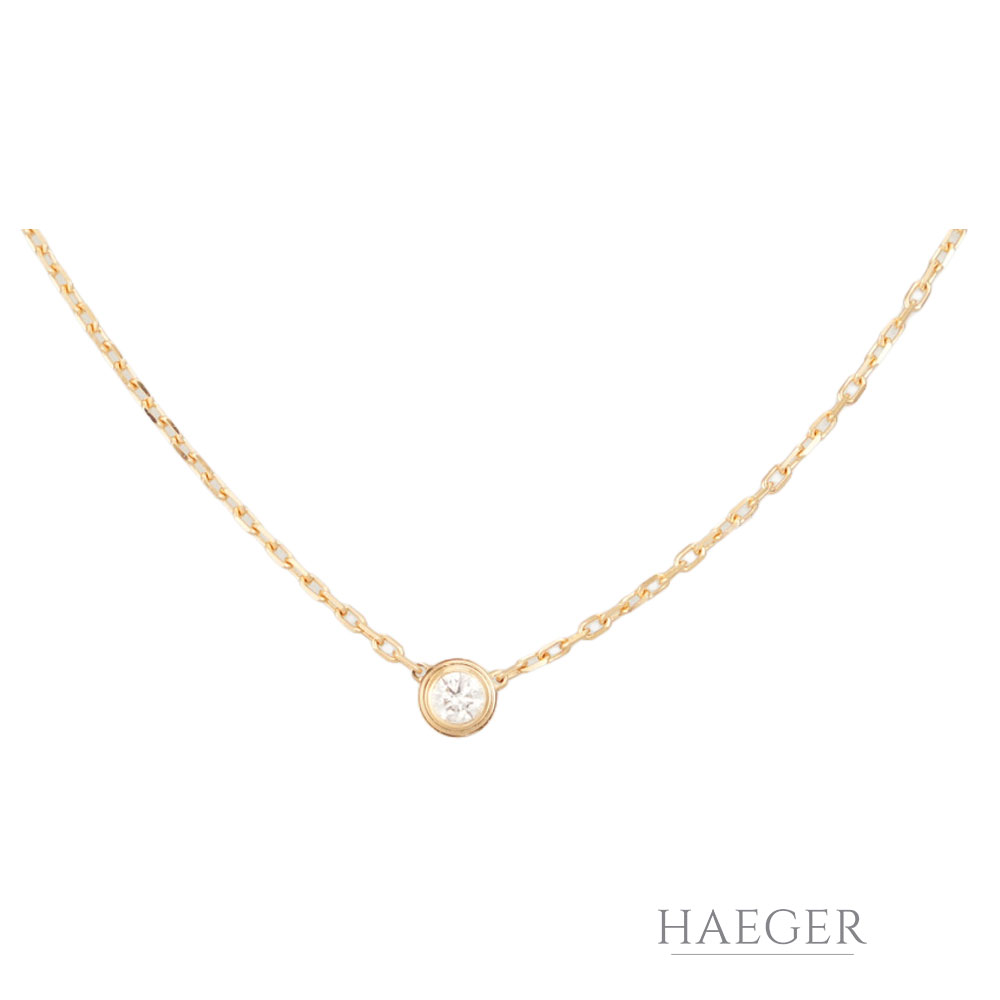 Cartier Kette Gelbgold 18 Karat mit Diamant