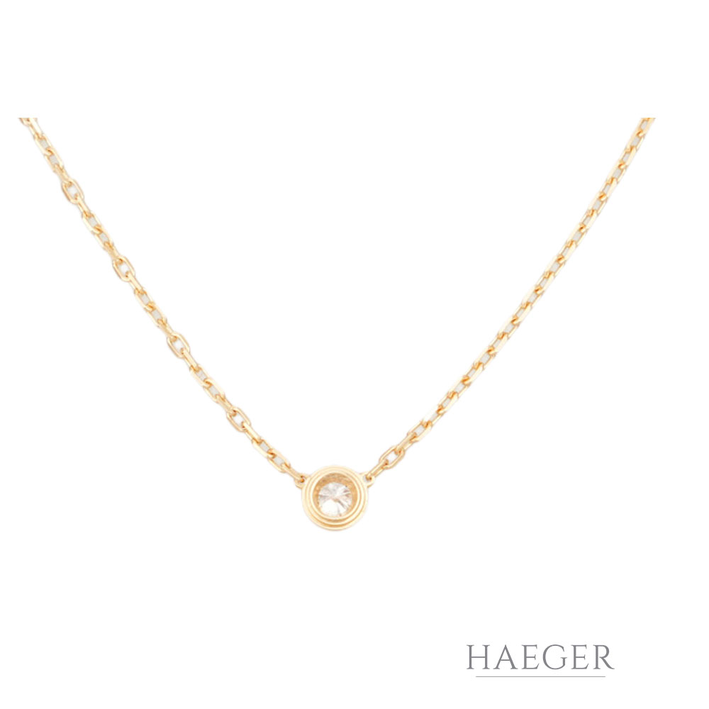 Cartier Kette Gelbgold 18 Karat mit Diamant
