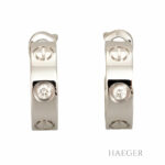 Cartier Love Diamant Creolen klassisches Modell Weißgold 18 Karat Vorschau