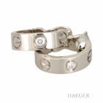 Cartier Love Diamant Creolen klassisches Modell Weißgold 18 Karat Vorschau