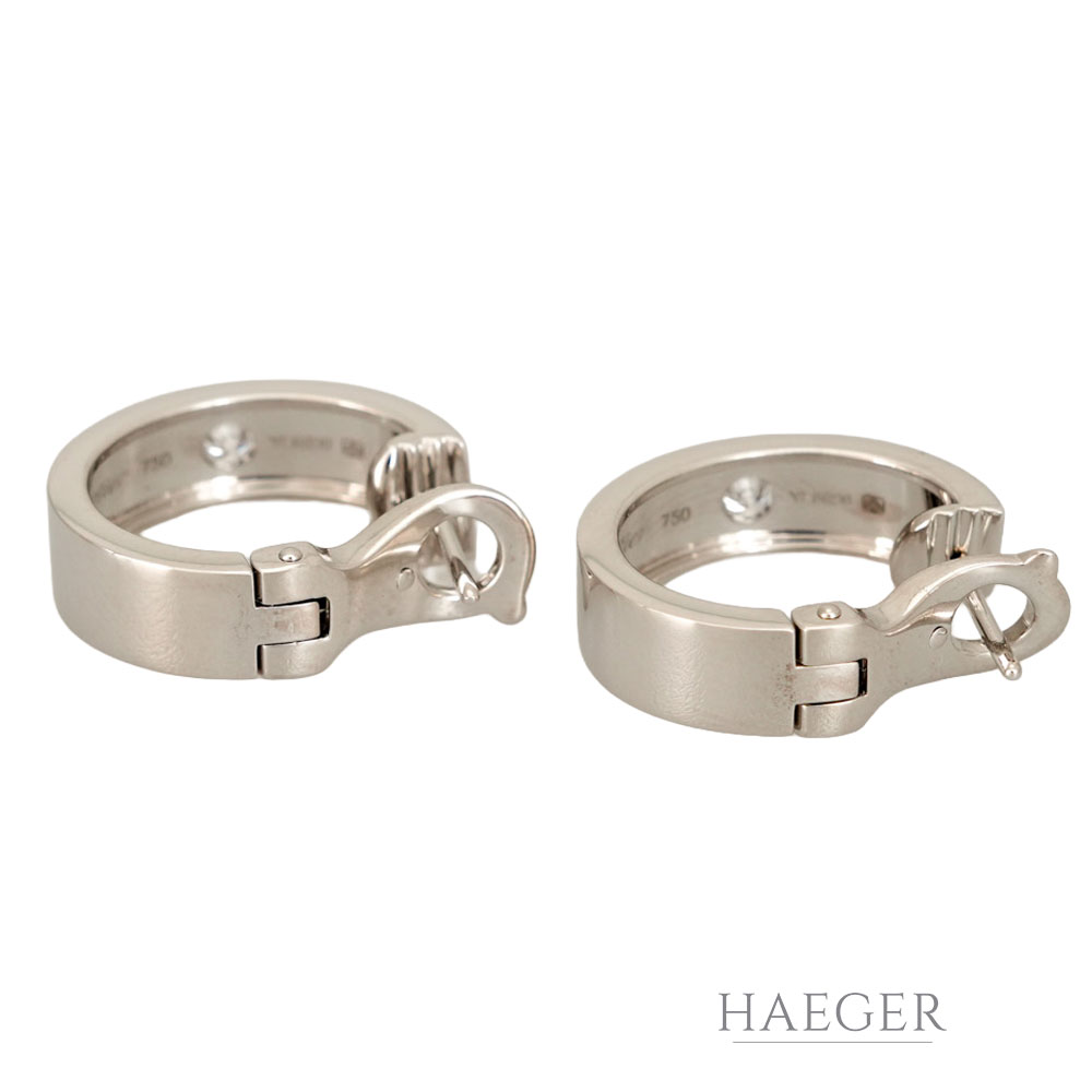 Cartier Love Diamant Creolen klassisches Modell Weißgold 18 Karat