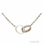 Cartier Love Diamant Collier 43cm Weißgold 18 Karat mit Original Zertifikat Vorschau