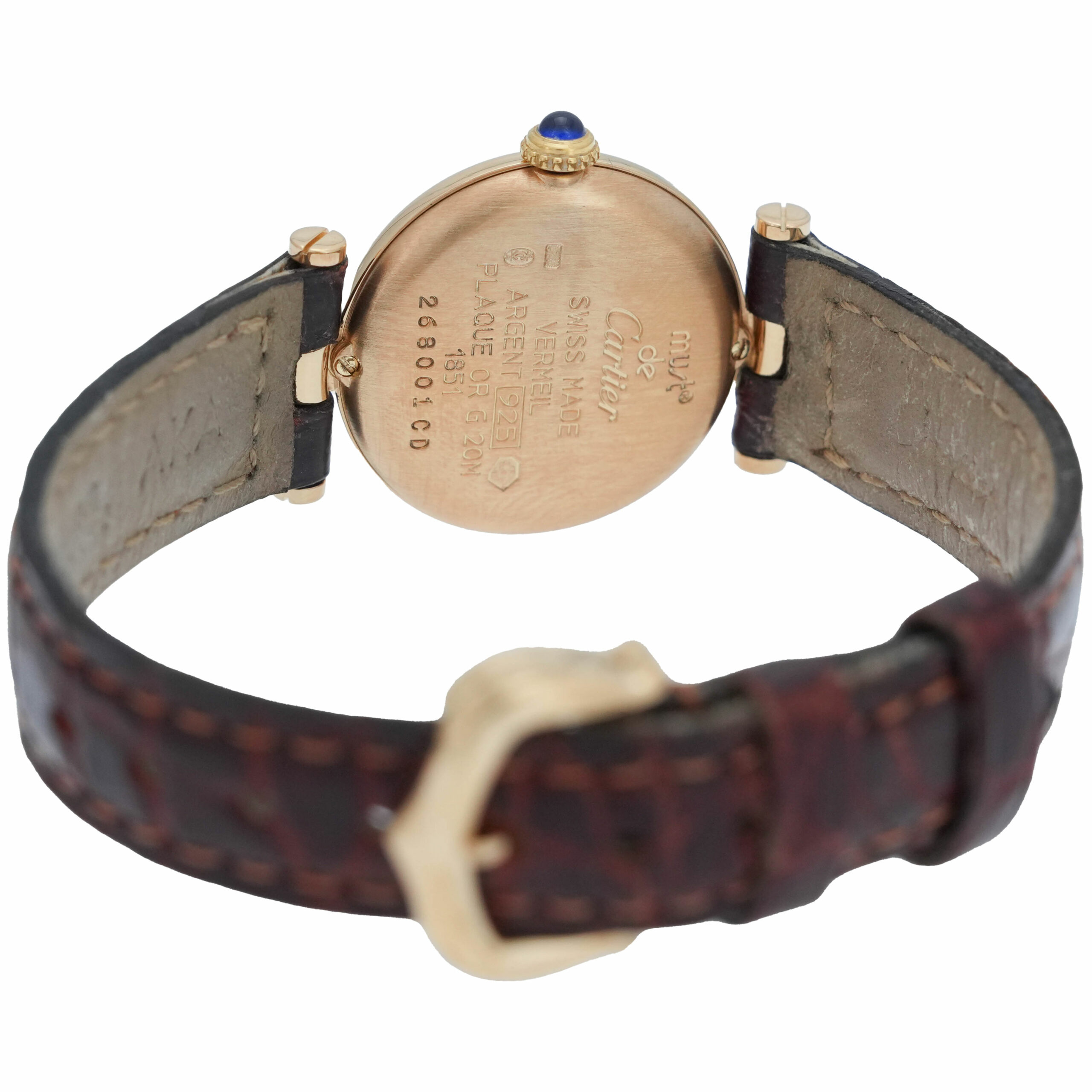 Cartier Must Vermeil Ref. 1851 mit originalem Zertifikat 1995