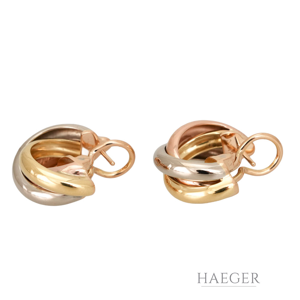 Cartier Trinity Creole Gold 18 Karat Full Set 2005