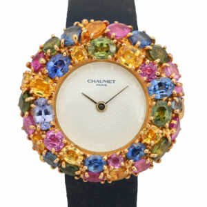 Chaumet Gold 18 Karat mit bunten Edelsteinen