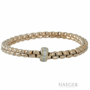 Fope Armband Rosegold 18 Karat mit Diamanten