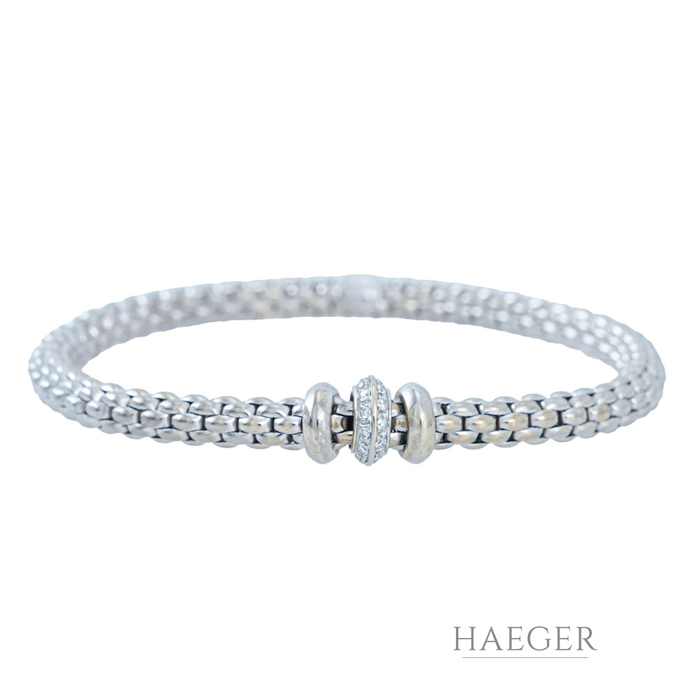 Fope Armband Weissgold 18 Karat mit Diamanten