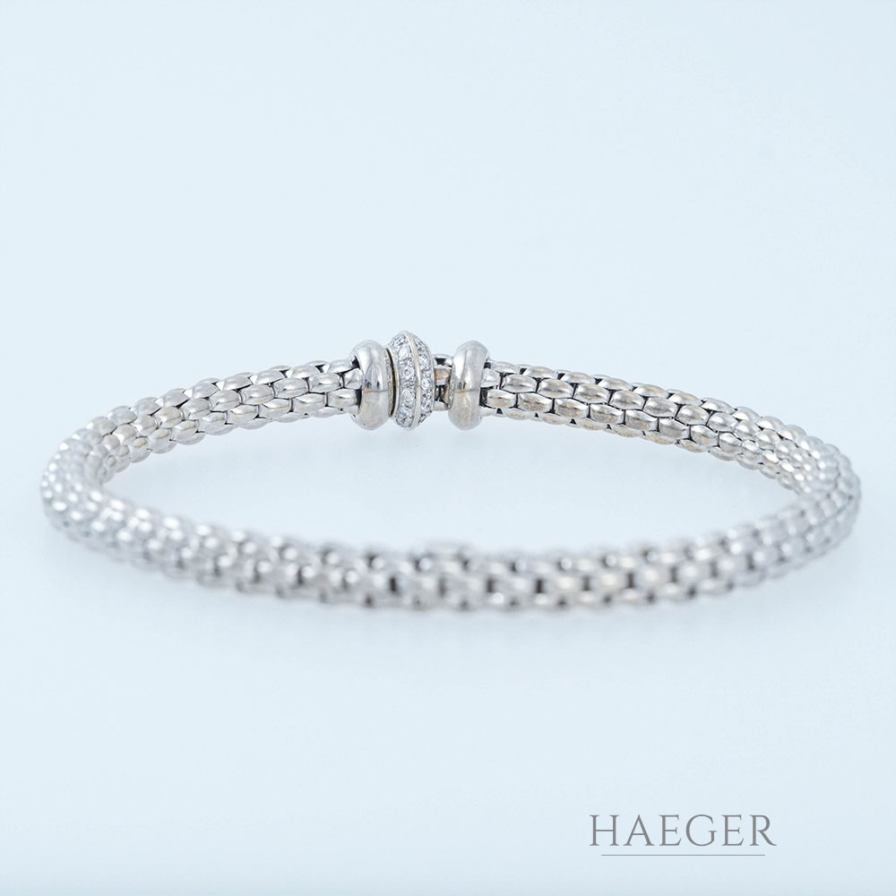 Fope Armband Weissgold 18 Karat mit Diamanten