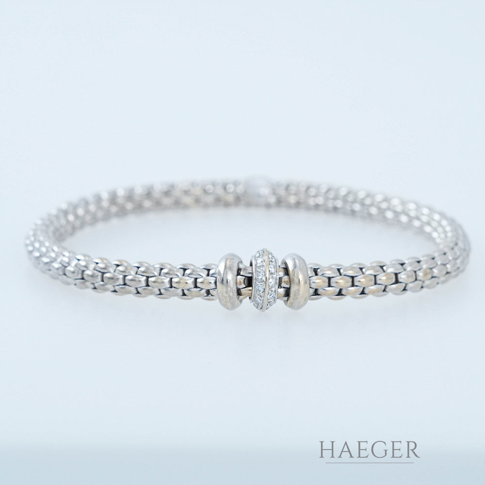 Fope Armband Weissgold 18 Karat mit Diamanten