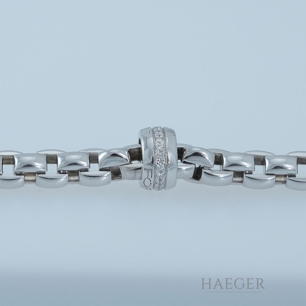 Fope Collier Weissgold 18 Karat mit Diamanten