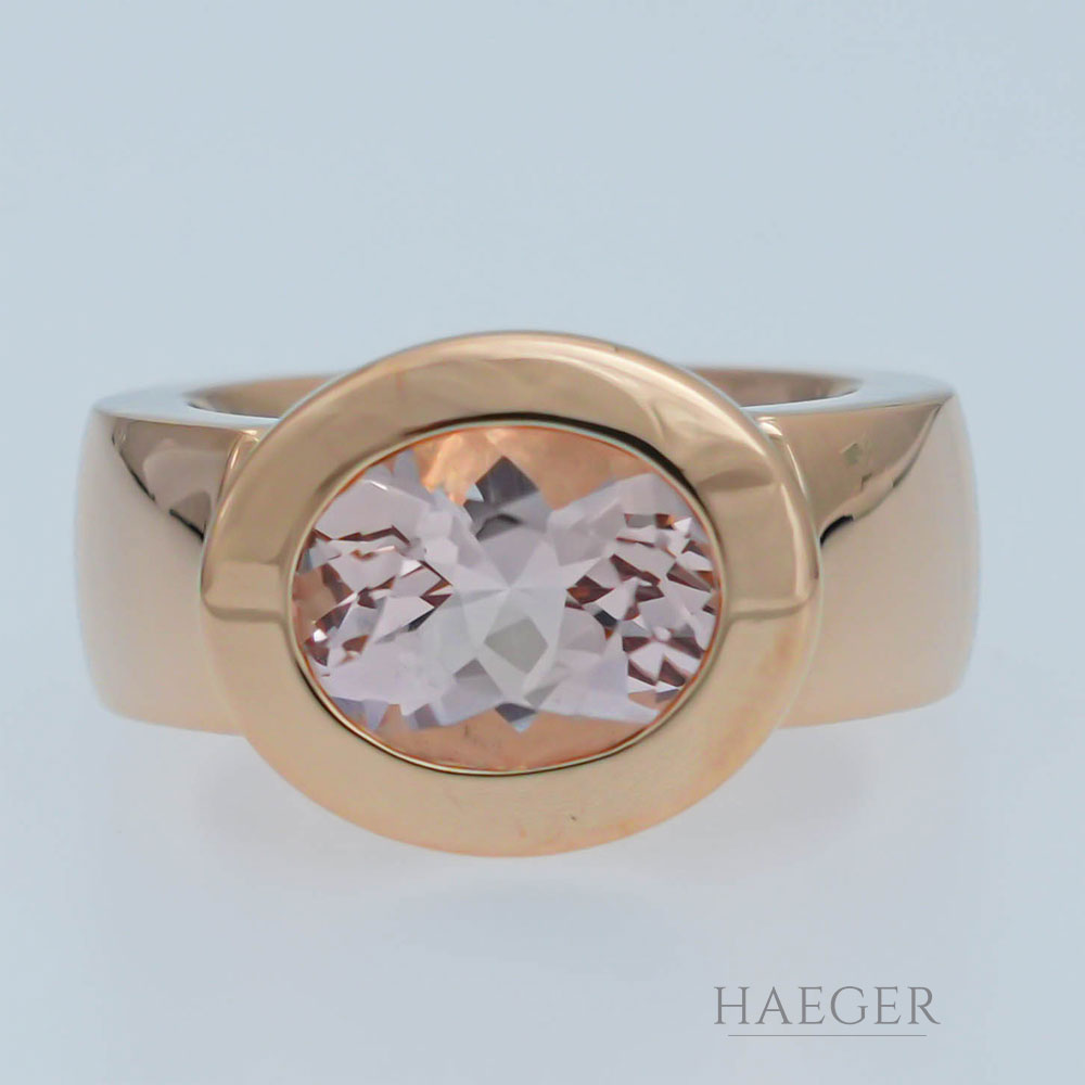 Jochen Pohl Ring Gelbgold 18 Karat Morganit