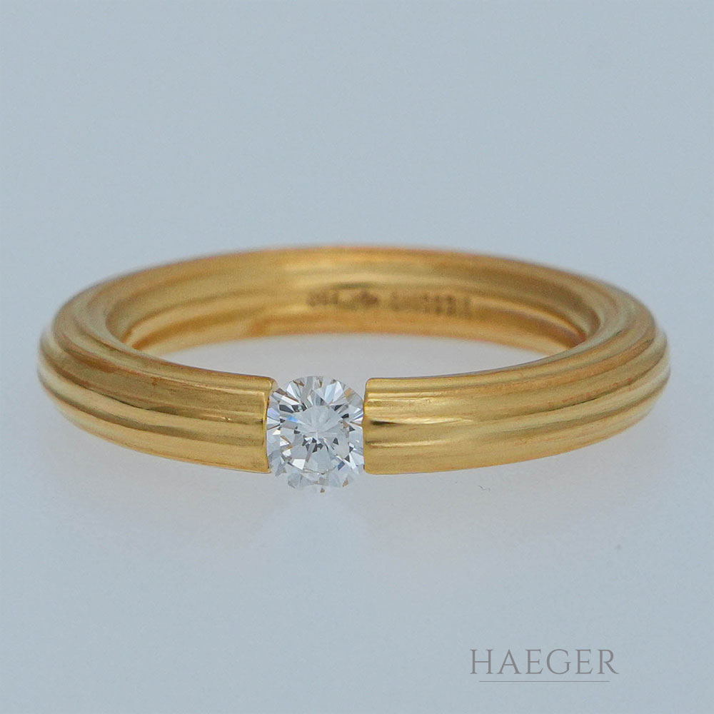 Niessing Ring Gelbgold 18 Karat mit Diamant