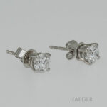 Solitör Ohrstecker Platin 950 Diamanten Vorschau
