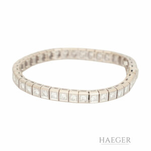 Tennisarmband Weissgold 18 Karat mit Diamanten