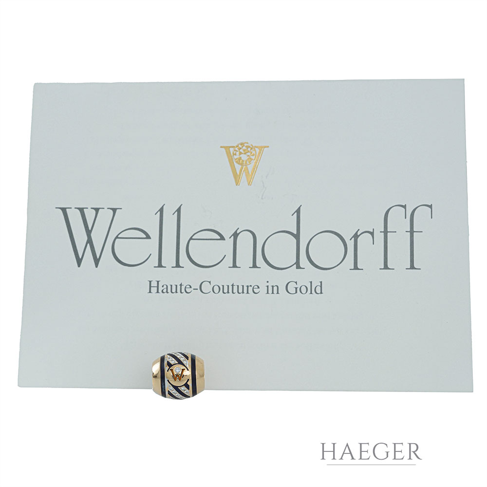 Wellendorff Anhaenger Weissgold Gelbgold mit Diamanten