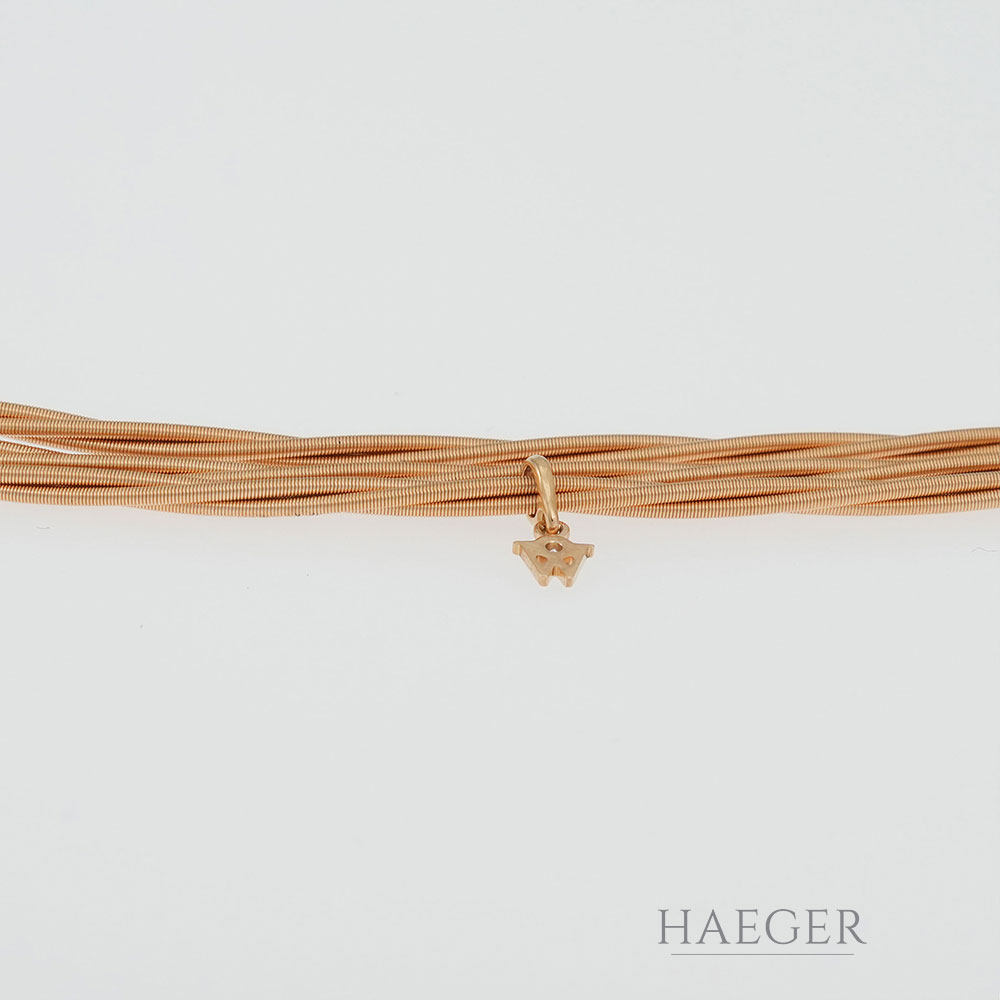 Wellendorff Colier Zartes Glück Gelbgold 18 Karat mit Diamant