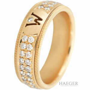 Wellendorff Nobelballade Ring Gr.59 Gelbgold 18 Karat mit 1ct Diamanten Full Set 1999