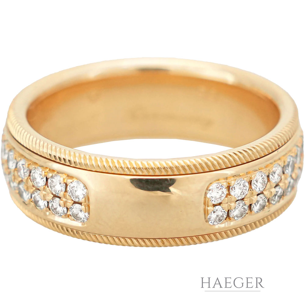 Wellendorff Nobelballade Ring Gr.59 Gelbgold 18 Karat mit 1ct Diamanten Full Set 1999