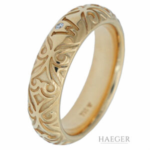Wellendorff Ring Gelbgold 18 Karat mit Diamant