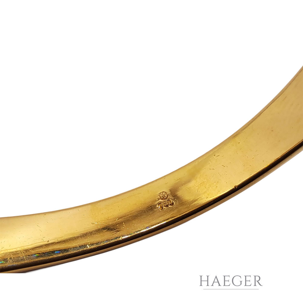 Saphir Armspange Gelbgold 18 Karat mit Diamanten