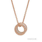 Bulgari B Zero Halskette Rosegold 18 Karat mit weißer Keramik Vorschau