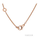 Bulgari B Zero Halskette Rosegold 18 Karat mit weißer Keramik Vorschau