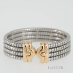 bulgari parentesi tubogas armband edelstahl gelbgold 18k Vorschau