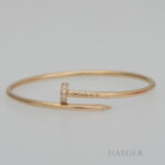 Cartier Juste un Clou Armreif Gelbgold 18 Karat mit Diamanten Vorschau