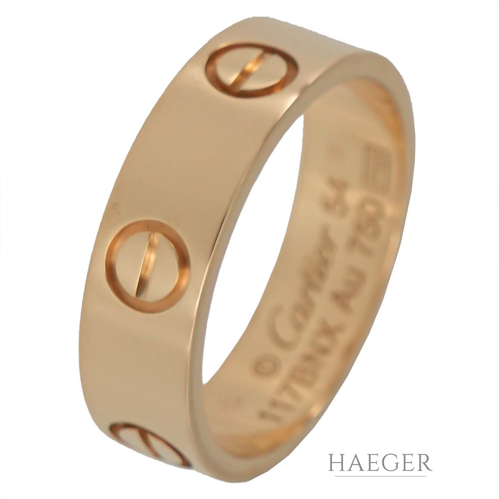 Cartier Love Ring Gr. 54 klassisches Modell Gelbgold 750/ 18 Karat Full Set