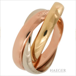 Cartier Trinity Ring Gr. 46 klassisches Modell Tricolor Gold/ 18 Karat