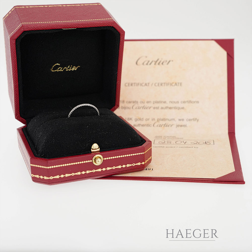 Cartier Ring Weissgold 18 Karat mit Diamanten