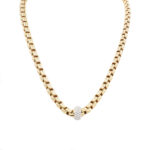 Fope Collier Rosegold Weissgold 18 Karat mit Diamanten Vorschau