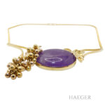 Fries Arauner Collier 14 Karat Gelbgold Amethyst Vorschau