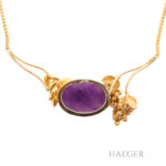 Fries Arauner Collier 14 Karat Gelbgold Amethyst Vorschau